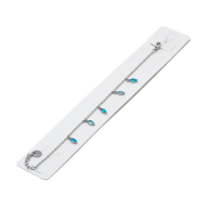 PULSERA ZO15465B PLATEADO AZUL ACERO INOXIDABLE 2B31