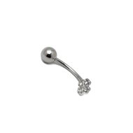 PIERCING DE OMBLIGO ZO15649P PLATEADO ACERO INOXIDABLE F38