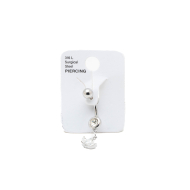PIERCING DE OMBLIGO ZO15642P PLATEADO ACERO INOXIDABLE F38