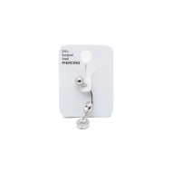 PPIERCING DE OMBLIGO ZO15630P PLATEADO ACERO INOXIDABLE F38