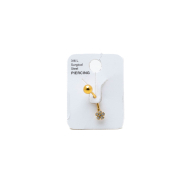 PIERCING DE OMBLIGO ZO15648P DORADO ACERO INOXIDABLE F38