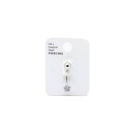 PIERCING DE OMBLIGO ZO15648P PLATEADO ACERO INOXIDABLE F38