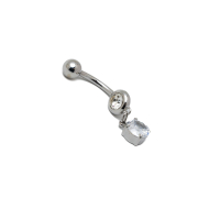 PIERCING DE OMBLIGO ZO15641P PLATEADO ACERO INOXIDABLE F38