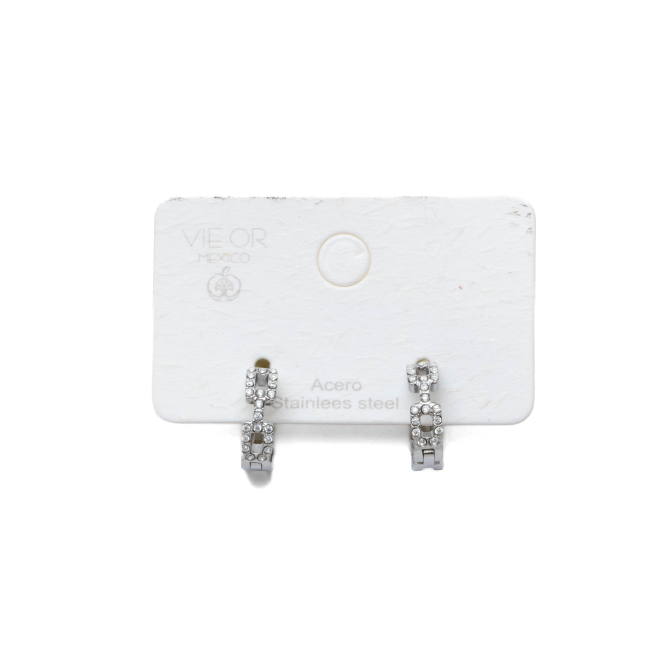ARETES ZO11490E PLATEADO ACERO INOXIDABLE F22