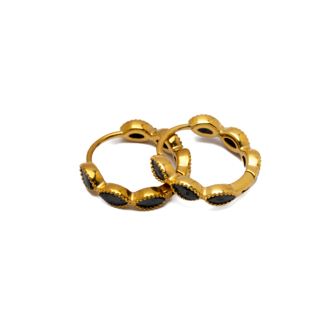 ARETES ZO15887E DORADO NEGRO ACERO INOXIDABLE F22