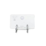 ARETES ZO15887E PLATEADO BLANCO ACERO INOXIDABLE F22