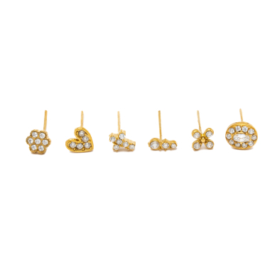 PIERCING ZO13978E/NARIZ DORADO ACERO INOXIDABLE F38