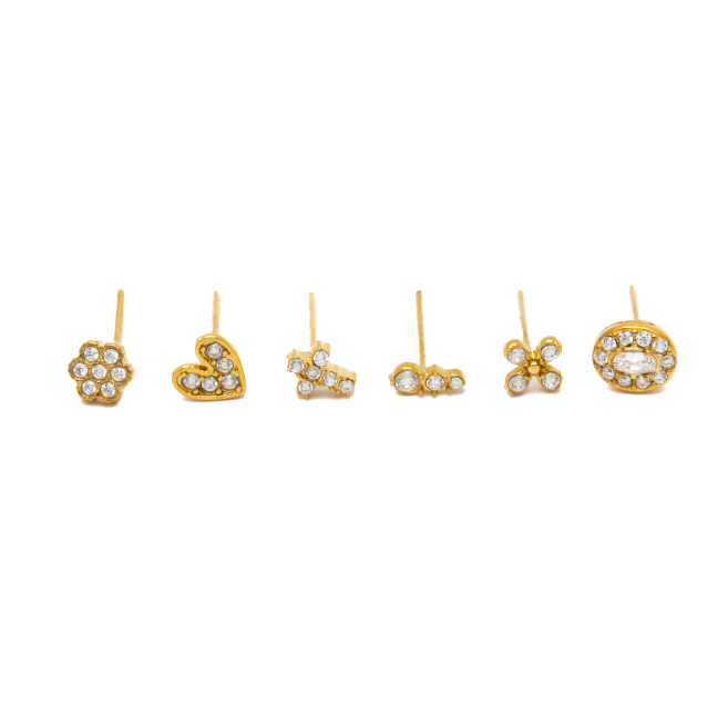 PIERCING ZO13978E/NARIZ DORADO ACERO INOXIDABLE F38