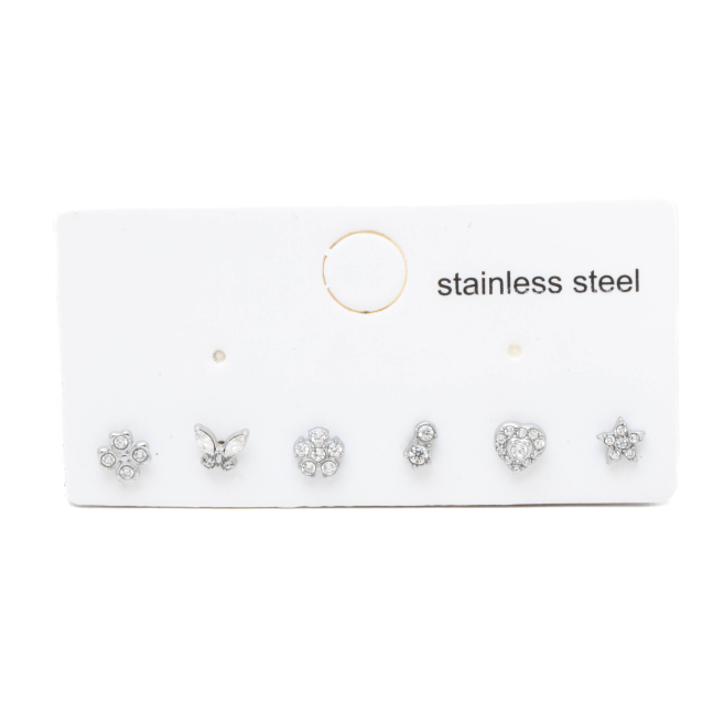 PIERCING ZO13977E/NARIZ PLATEADO ACERO INOXIDABLE F38
