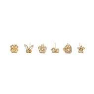PIERCING ZO13977E/NARIZ DORADO ACERO INOXIDABLE F38