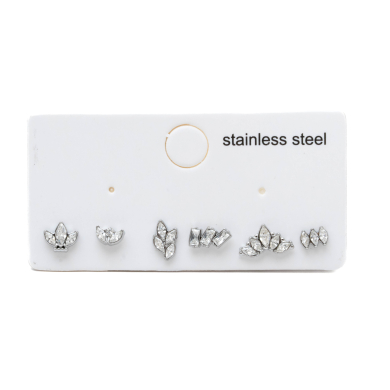 PIERCING ZO13975E/NARIZ PLATEADO ACERO INOXIDABLE F38