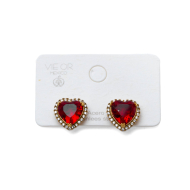 ARETES ZO15344E DORADO ROJO ACERO INOXIDABLE G35