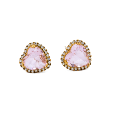 ARETES ZO15344E DORADO ROSA ACERO INOXIDABLE G35