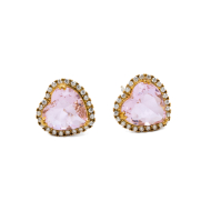 ARETES ZO15344E DORADO ROSA ACERO INOXIDABLE G35