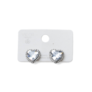 ARETES ZO15344E PLATEADO BLANCO ACERO INOXIDABLE G35