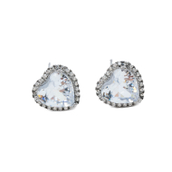 ARETES ZO15344E PLATEADO BLANCO ACERO INOXIDABLE G35