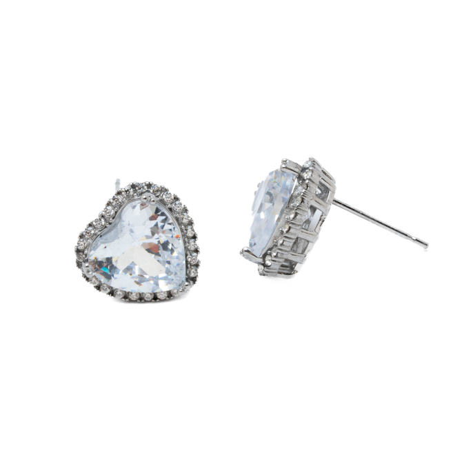 ARETES ZO15344E PLATEADO BLANCO ACERO INOXIDABLE G35