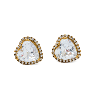 ARETES ZO15344E DORADO BLANCO ACERO INOXIDABLE G35