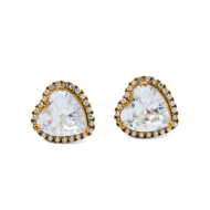 ARETES ZO15344E DORADO BLANCO ACERO INOXIDABLE G35