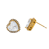 ARETES ZO15344E DORADO BLANCO ACERO INOXIDABLE G35