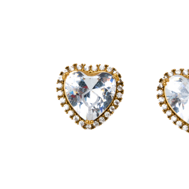 ARETES ZO15344E DORADO BLANCO ACERO INOXIDABLE G35