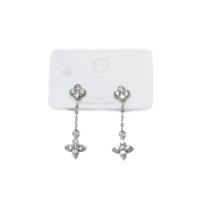 ARETES ZO15102E PLATEADO BLANCO ACERO INOXIDABLE G35