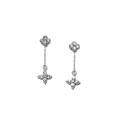 ARETES ZO15102E PLATEADO BLANCO ACERO INOXIDABLE G35