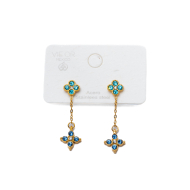 ARETES ZO15102E DORADO AZUL ACERO INOXIDABLE G35