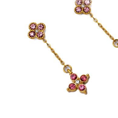 ARETES ZO15102E DORADO ROSA ACERO INOXIDABLE G35