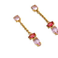 ARETES ZO15484E DORADO ROSA ACERO INOXIDABLE G35
