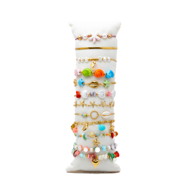 Set 12 Pulseras Y00285 Acero Inoxidable
