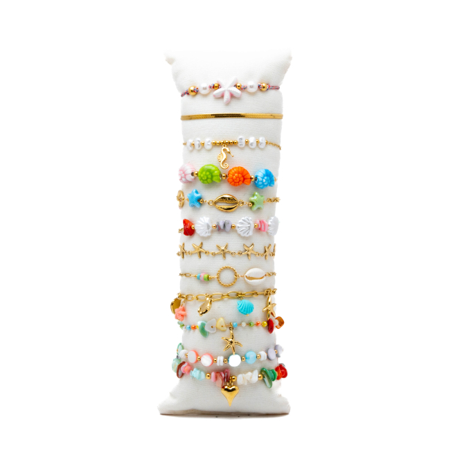 Set 12 Pulseras Y00285 Acero Inoxidable