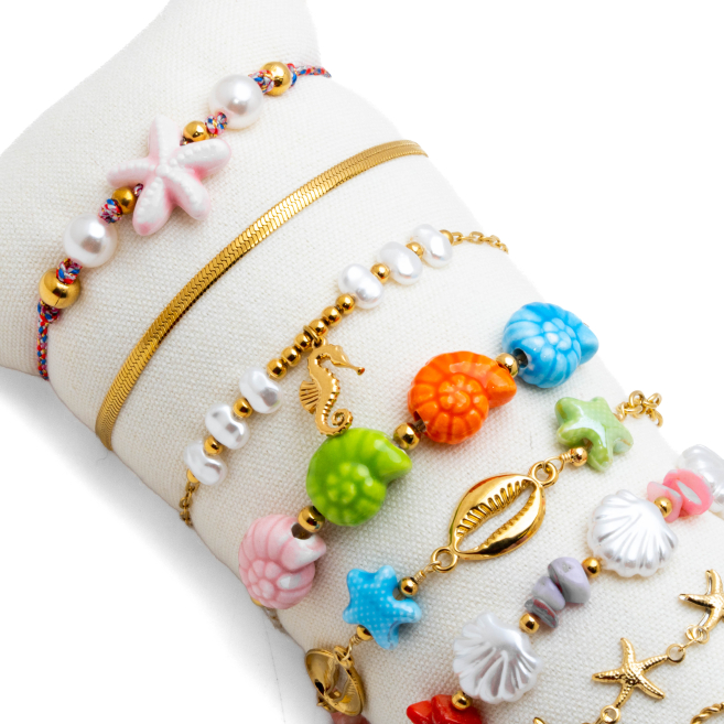 Set 12 Pulseras Y00285 Acero Inoxidable
