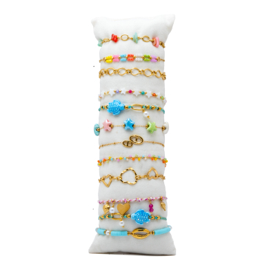 Set 12 Pulseras Y00286 Acero Inoxidable