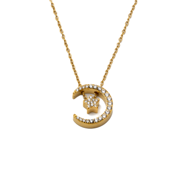 COLLAR ZO11668N DORADO Acero Inoxidable 2D31