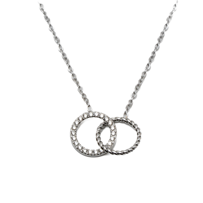 COLLAR ZO11864N PLATEADO Acero Inoxidable E29
