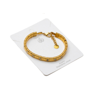 PULSERA ZO15170B BLANCO DORADO Acero Inoxidable 2C58