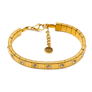 PULSERA ZO15170B BLANCO DORADO Acero Inoxidable 2C58