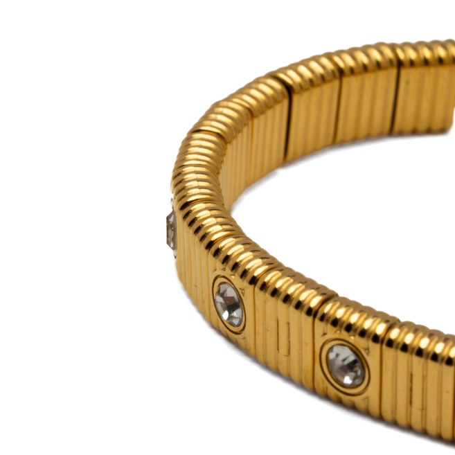 PULSERA ZO15170B BLANCO DORADO Acero Inoxidable 2C58