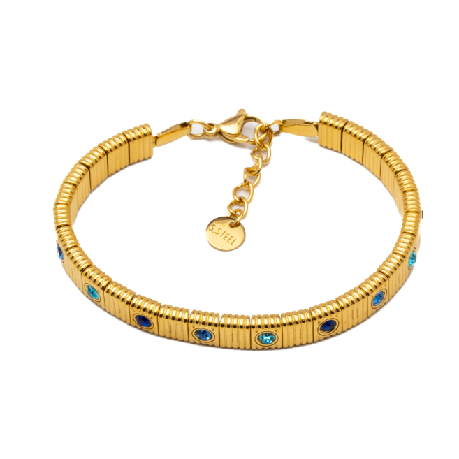 PULSERA ZO15170B AZUL DORADO Acero Inoxidable 2C58