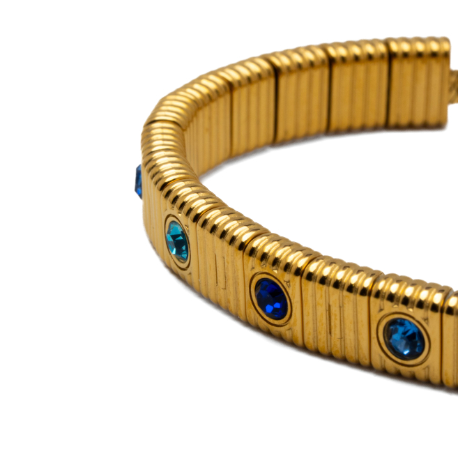 PULSERA ZO15170B AZUL DORADO Acero Inoxidable 2C58