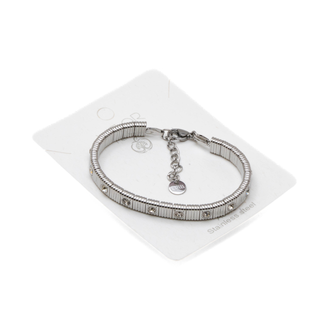 PULSERA ZO15170B BLANCO PLATEADO Acero Inoxidable 2C58
