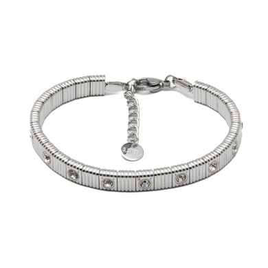 PULSERA ZO15170B BLANCO PLATEADO Acero Inoxidable 2C58