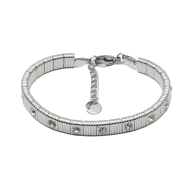 PULSERA ZO15170B BLANCO PLATEADO Acero Inoxidable 2C58