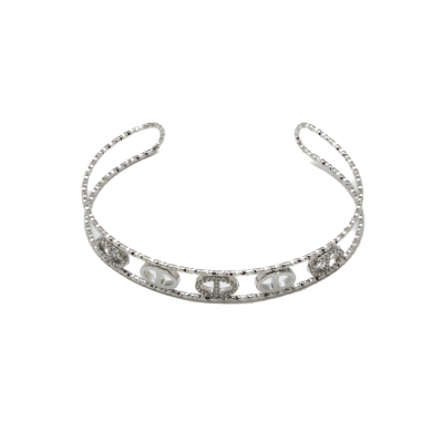 BRAZARETE ZO13812B Plateado Acero Inoxidable -C11