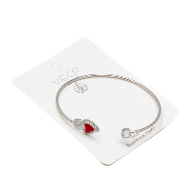 BRAZALETE ZO14656B PLATEADO Acero Inoxidable 2C12