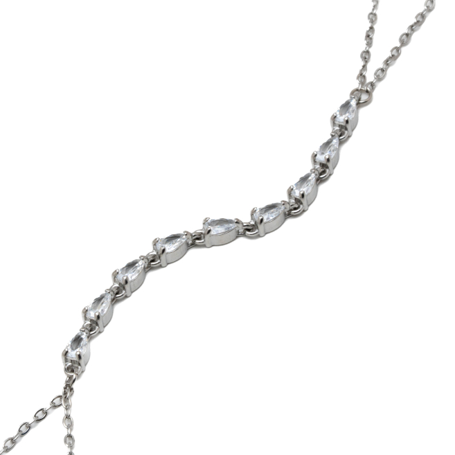 PULSERA ZO15868B PLATEADO ACERO INOXIDABLE 2B31