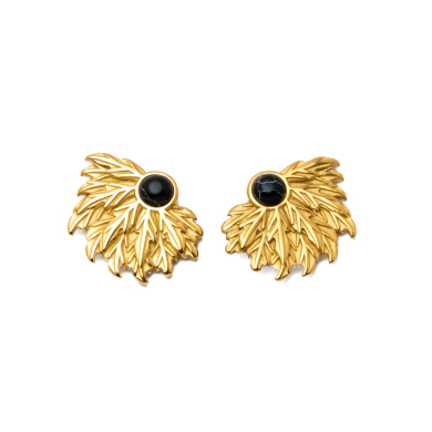 ARETES ZO15969E DORADO ROJO ACERO INOXIDABLE F34