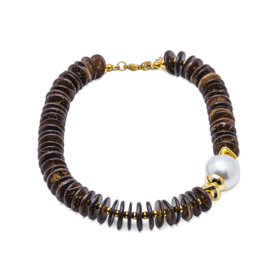COLLAR Y00776 MARRON Acero Inoxidable E55