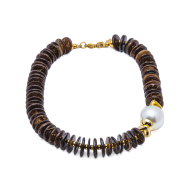 COLLAR Y00776 MARRON Acero Inoxidable E55